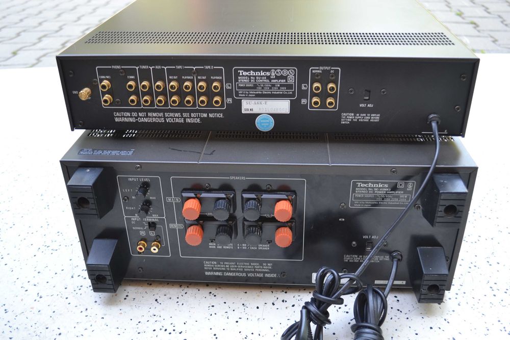 Amplificator putere Technics SE-A 5 MK 2 cu Preamplificator Technics SU-A 6