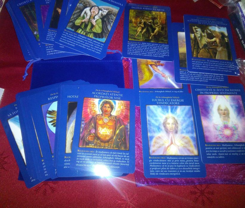 RAR Carti oracol Arhanghelul Mihail lux fmare lb română Doreen Virtue