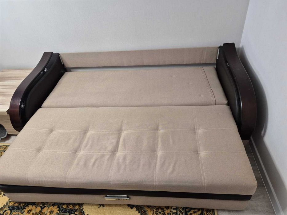 Диван + кресло, б/у