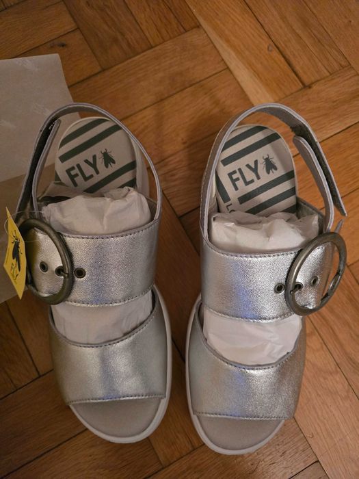 Сандали Fly London, естествена кожа