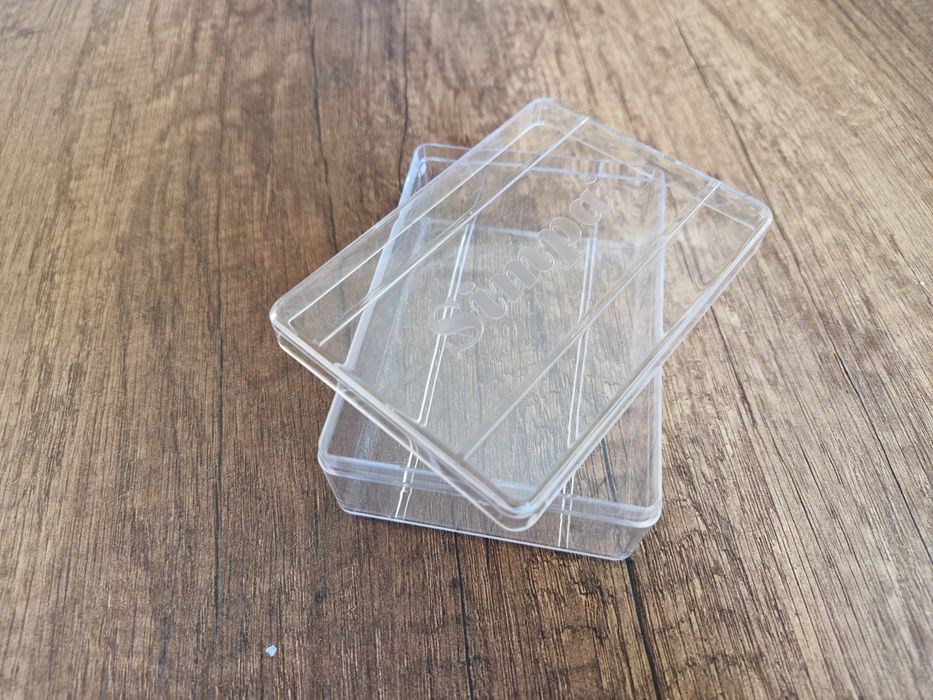 Празна пластмасова кутия, кутия за съхранение, прозрачна,
