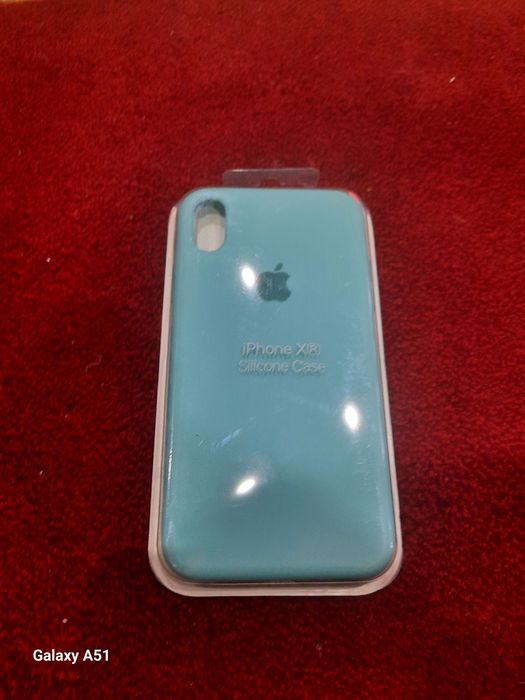 Чехол на айфон хр голубой
