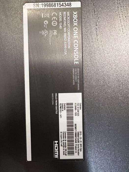 Vand Xbox One 1 Tb. , cu Kinect