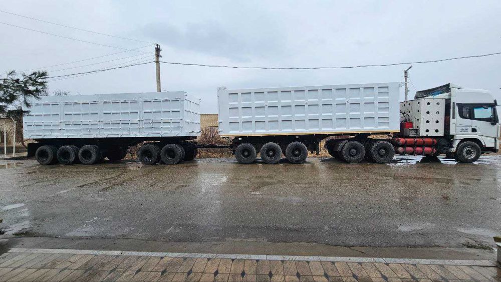 Shacman x 3000 с 2 прицепом