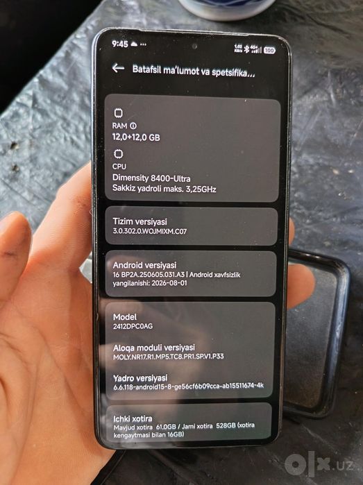 Poco X 7 pro12+12/512 gb