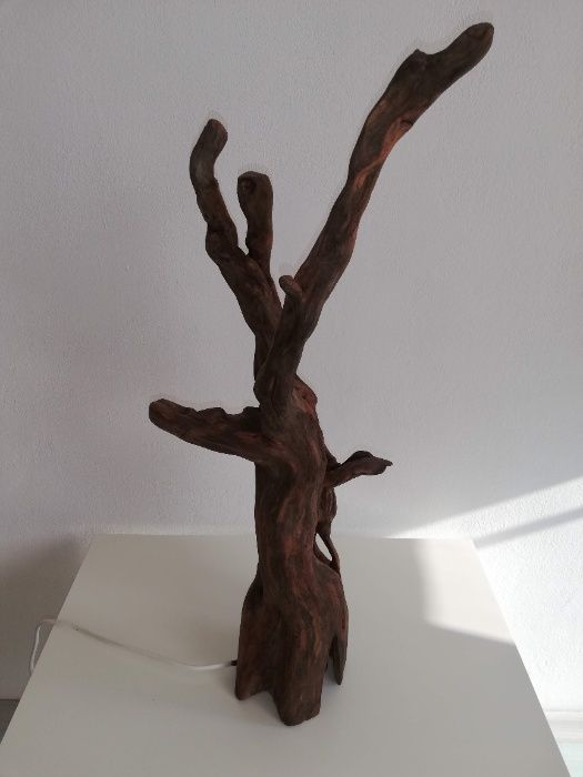 Лампа ръчна изработка/естествен материал/дървени лампи/настолна/