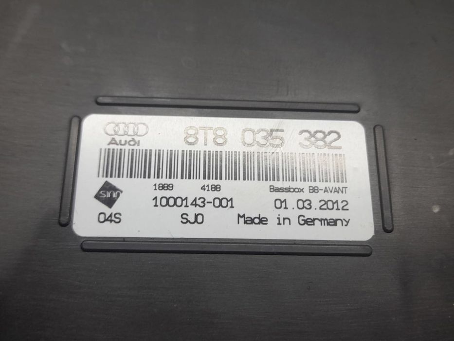 Subwoofer 8T8035382 Audi A4 B8/8K (facelift) (2011 - 2016) 1.8 tfsi CJEB