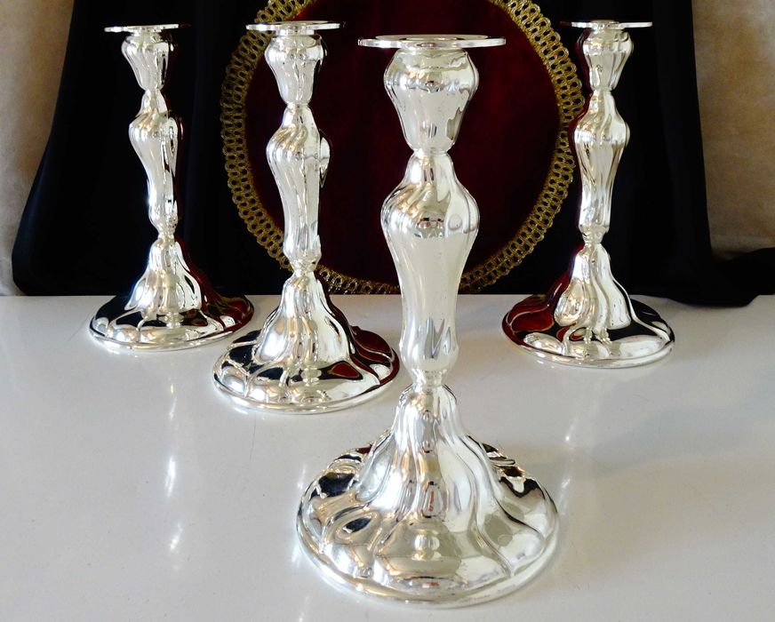 Посребрен свещник WMF,Art Nouveau.