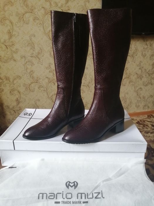 Новые кожаные сапоги от Mario muzi