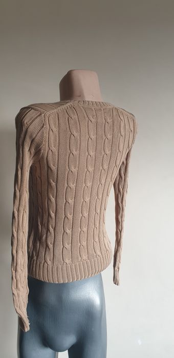 POLO Ralph Lauren Cable Pima Cotton  V - Neck XS НОВО ОРИГИНАЛ Пуловер