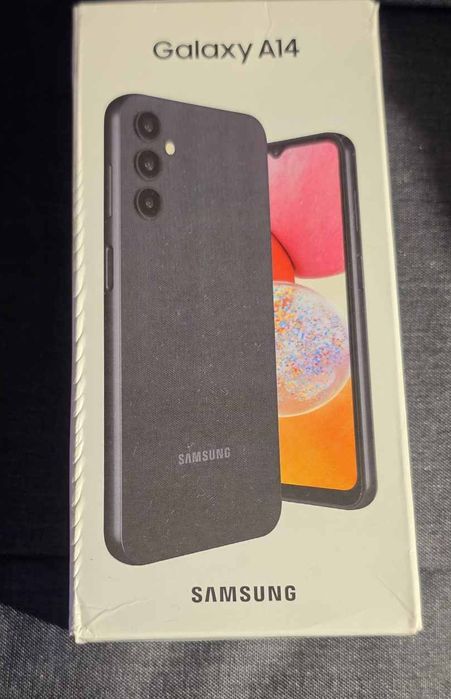 Продавам нов Смартфон Samsung Galaxy A14, 164GB, 4GB RAM, 4G,черен цвят