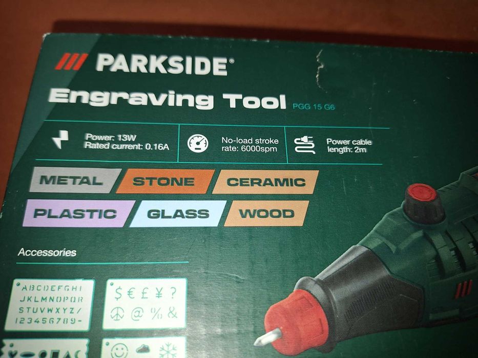 Aparat pentru gravura pe sticla, fier, lemn piatra