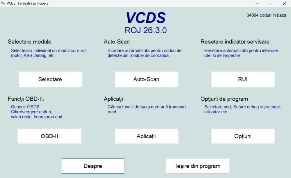 Tester VCDS ATMEGA cu SOFT 26.9 EN/RO din Septembrie 2026