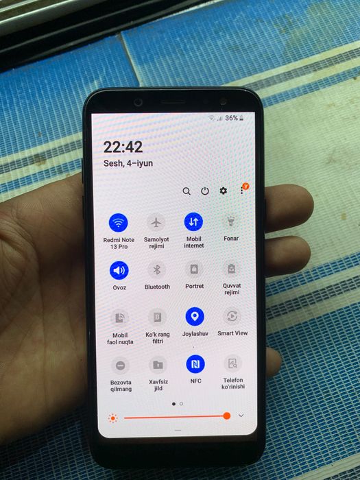 Samsung A6 ideal srochna sotiladi obmen yuq