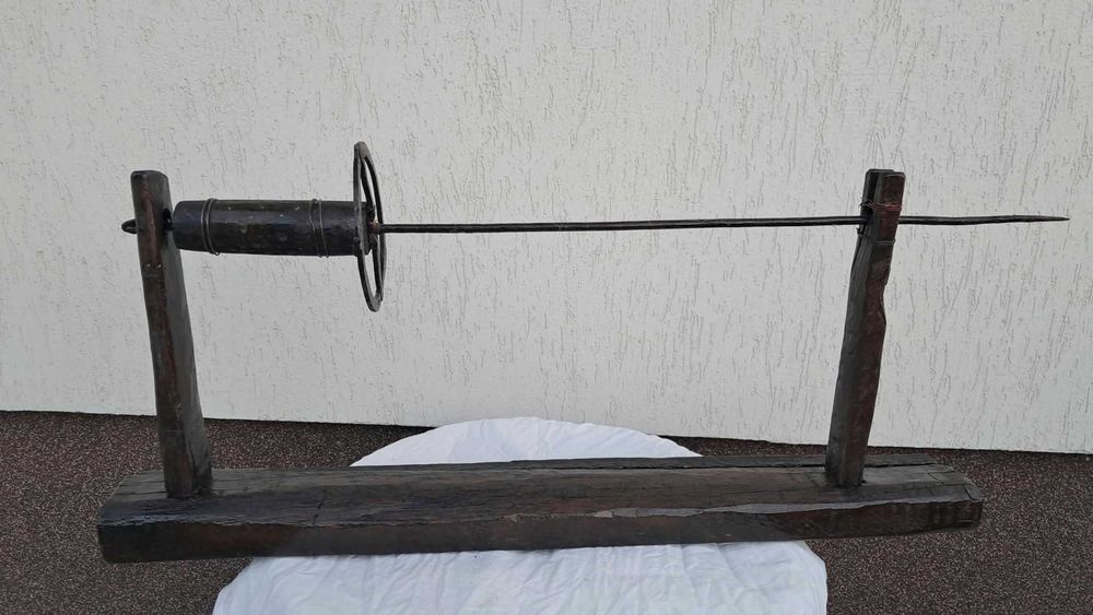 Sucală veche din lemn, letca, depanatoare. Piesă autentică de colecție / Decor rustic