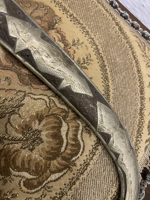 Марокански параден нож с гравирана кания Мароко 1900-1930