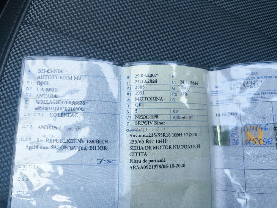 Vand Opel Antara