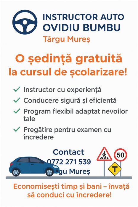 Scoala soferi cat.B!Sedinte suplimentare!