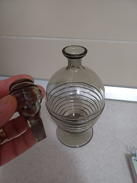 Accesoriu decorațiune înfrumusețare sticla hand made Franța  1970