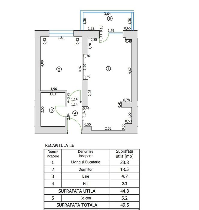 DIRECT PROPRIETAR | Ap. 2 camere Cortina North