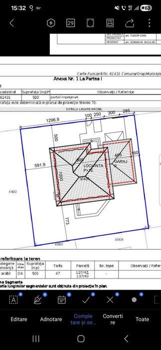Teren Balotesti- Săftica/Proiect Casă Premium 220m²  Teren lângă pădure Balotesti-Edenland