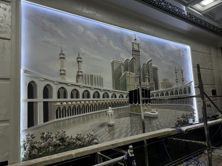 Devor ucun dekor , barelef ishlari , rassom hizmati