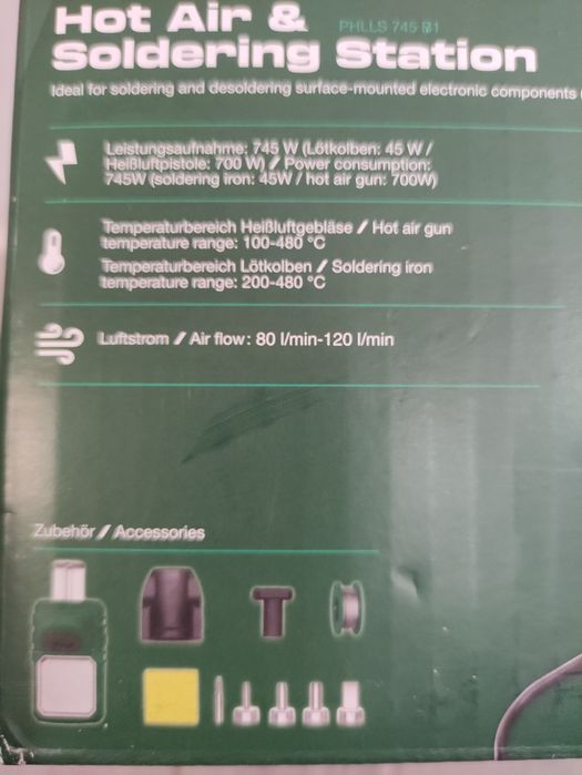 Statie de lipit cu suflanta aer cald Parkside 745 W