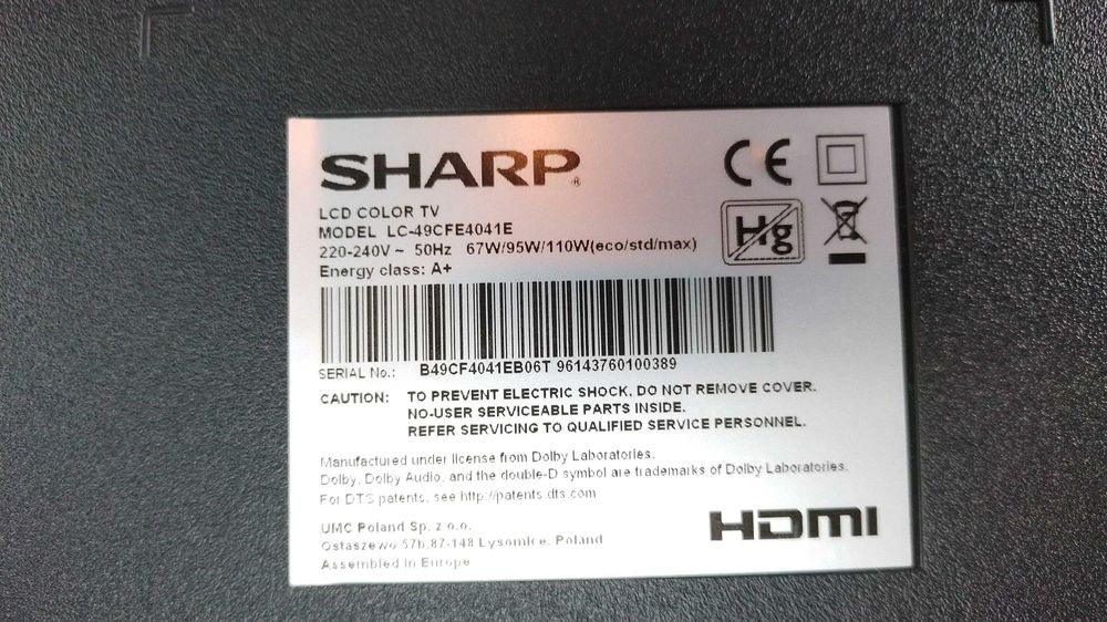 Tv Grunding + Sharp pentru piese