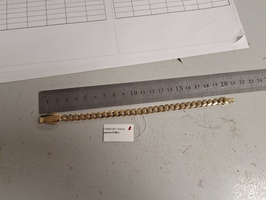 Златна гривна 8,58гр.14к