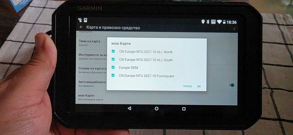 Навигация за камион Garmin Dezl 780 7 инча карти за цяла Европа и Турция пълен комплект