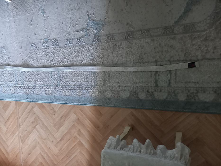 Белый пояс для дзюдо мизуно