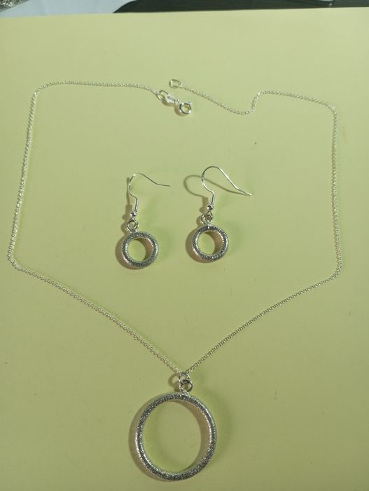 Set cercei și colier argint 925