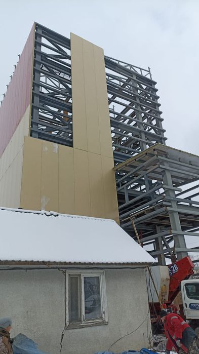 Монтаж сэндвич панели