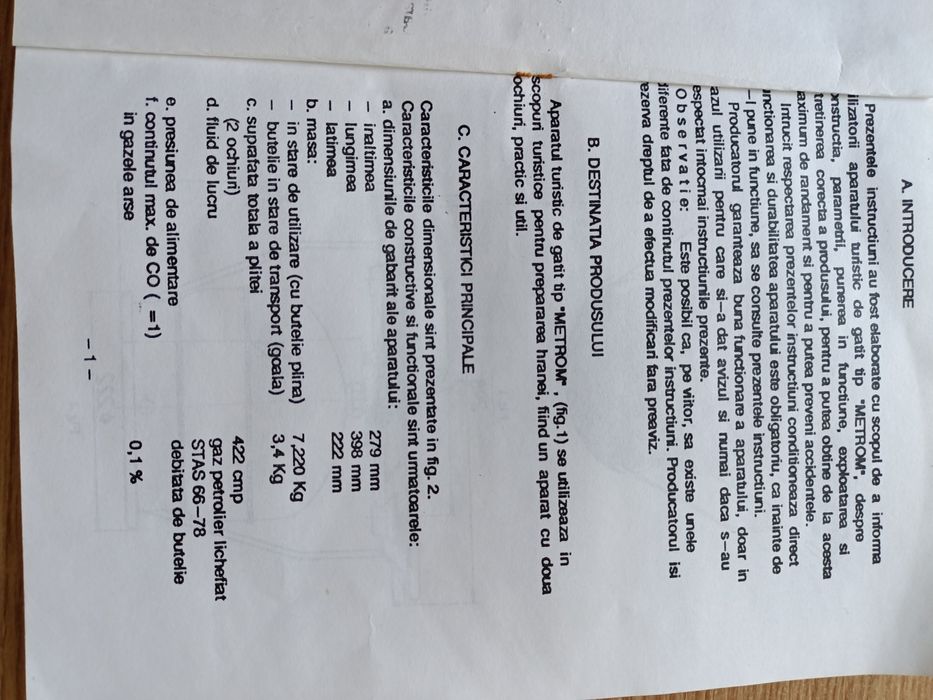 Arzător pentru camping