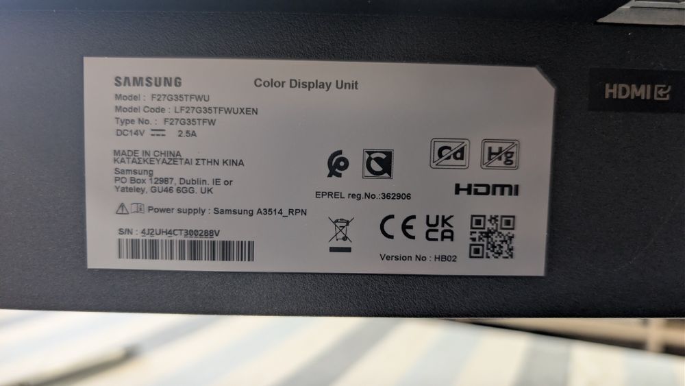 Монитор Samsung 27 инча 144 херца