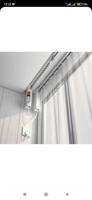 Электро-карниз с пульта управления!