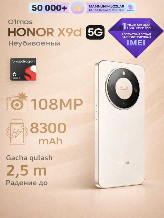 Honor X9D smartfon maxsuloti