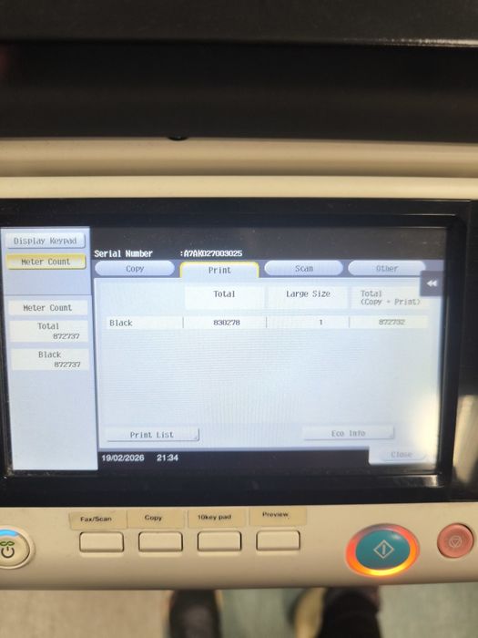 Konica Minolta bizhub 227 - Работеща