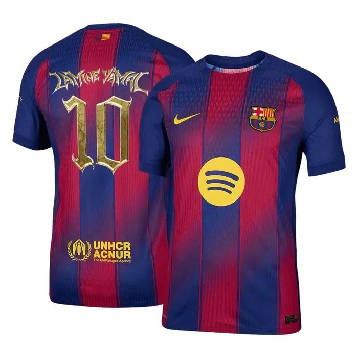 LAMINE YAMAL #10 Barcelona Home Authentic 2025/26 Kopa Trophy jersey