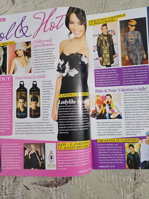 Vand revista Cool Girl februarie 2010, completă, cu Adela Popescu, cu 2 postere cu Michael Bublé si Vanessa si Zac in stare impecabilă