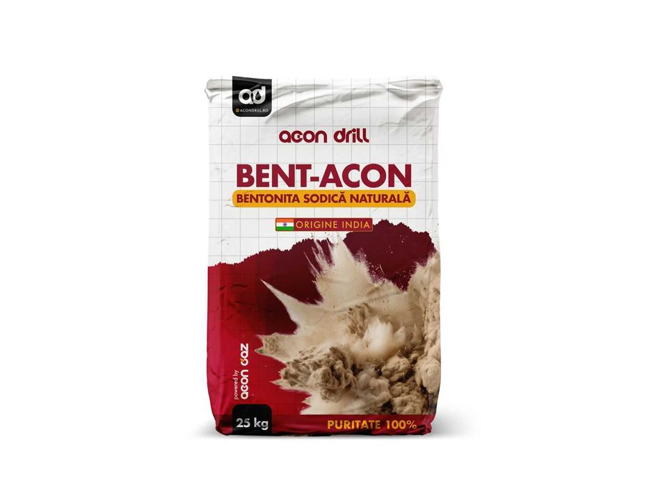 Bentonită foraj – sac 25 kg / big-bag | Activată natural | Import India |