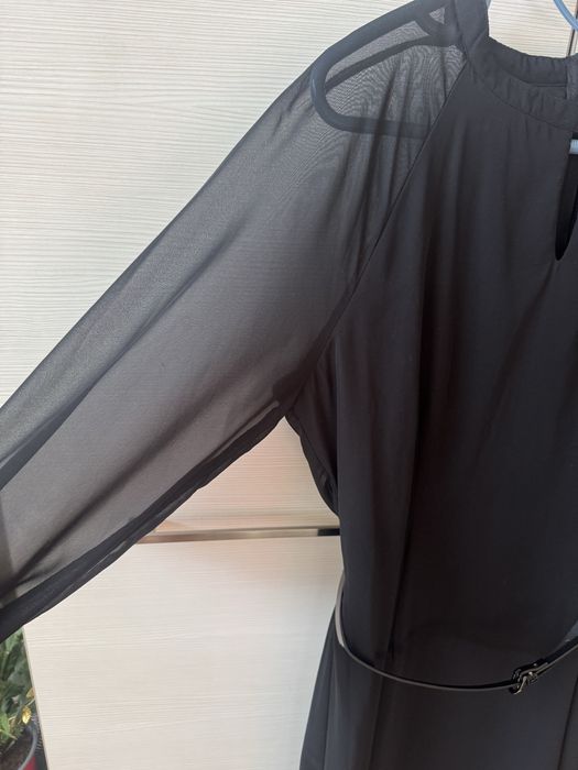 Прекрасна ефирна нова рокля с шифон и тюл