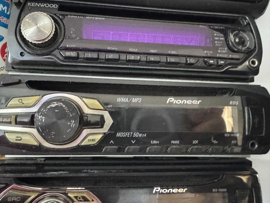 авторадио касетофони с и без блутут, Pioneer, JVC, Sony, Blaupunkt, Kenwood и др.