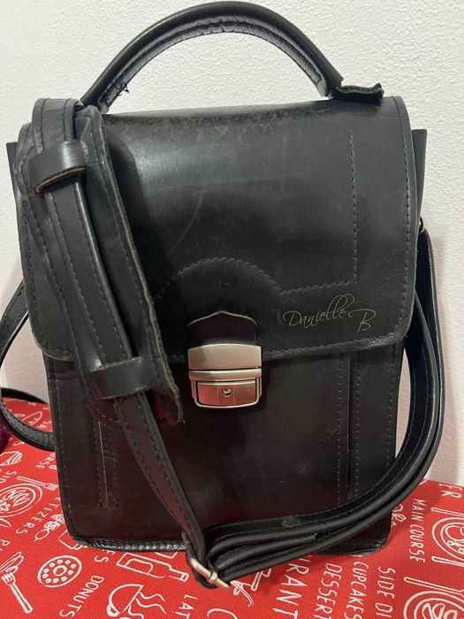 Geanta de piele naturala barbati