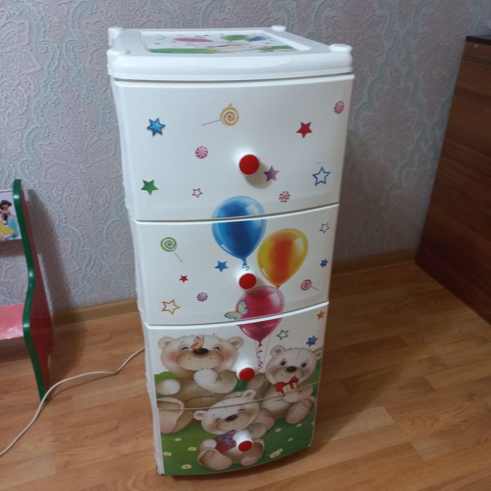 Пластиковый комод "Мишки"
