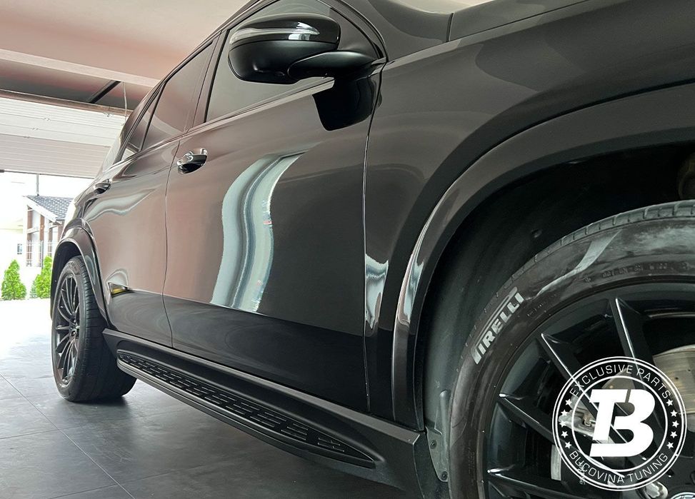 Praguri Aluminiu compatibile cu Mercedes GLE SUV W167 V167 Black