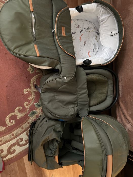 Carucior 3 in 1 cu landou si scoica Adamex Massimo