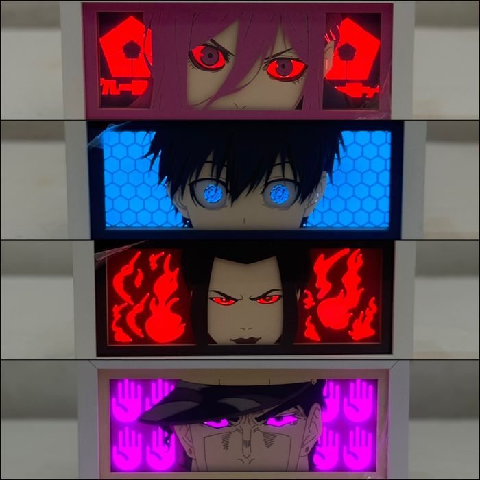 Аниме светильник (лайтбокс) | 3D ночник | One Piece, Naruto