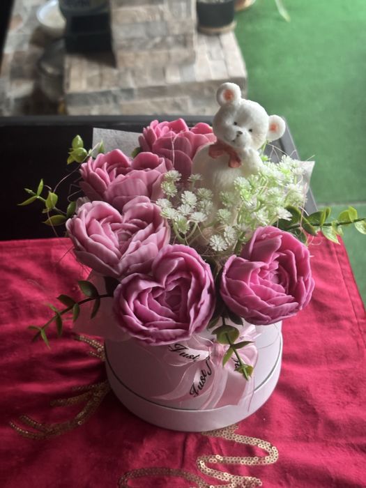 Букет от ароматни сапунени цветя