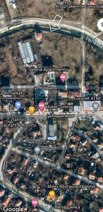 Продава се Парцел в Варна, Зимно кино Тракия - 432 кв.м за 93 €/кв.м - Снимка #2